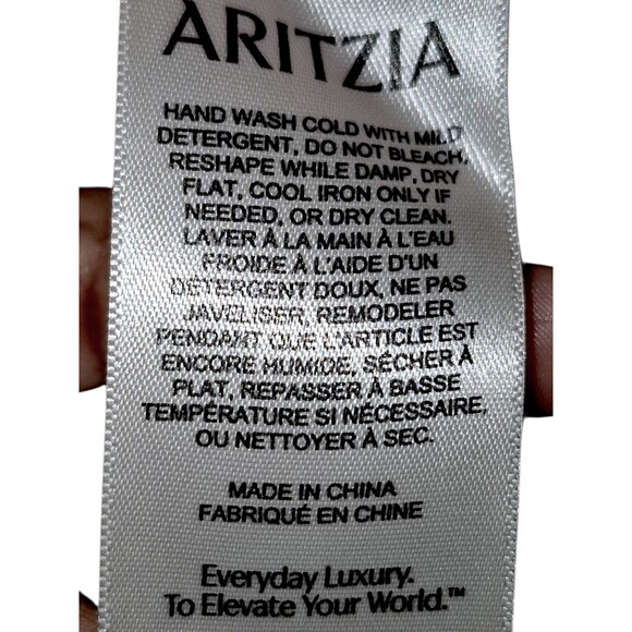 Aritzia Babaton Cream Wool Blend Crew Neck Long Sleeve Pullover Sweater Large - Picture 6 of 7